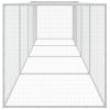 Chicken Cage with Roof Light Gray 158.7"x38.6"x35.4" Galvanized Steel