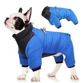 Pet Cotton Coat; Waterproof Warm Dog Jacket; Winter Dog Coat For Small Medium Large Dogs (Color: Yellow, size: l)